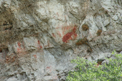 Pictographs on Missouri RIver